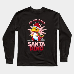 Santa dinosaur Long Sleeve T-Shirt